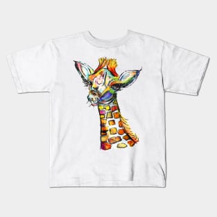 Giraffe colorful Kids T-Shirt